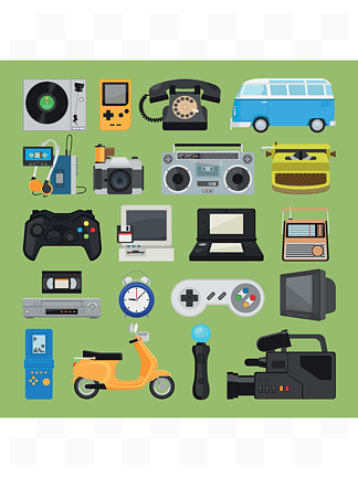 卡通风格的电子工具 让科技更亲切可爱